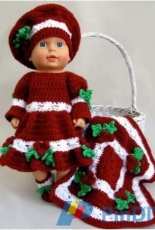 Maggies Crochet - Maggie Weldon - PB061  Baby Holly Outfit and Afghan