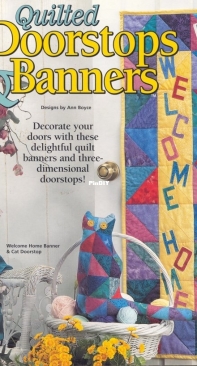 House of white Birches - Quilted Doorstops and Banners - Ann Boyce