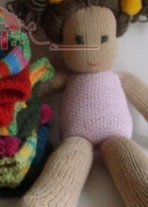 MISS PEPITO Knitted Doll by Miss Pepito