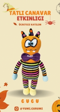 Yumigurumi - Derya Duman - Monster Cucu - Canavar Cucu - Turkish