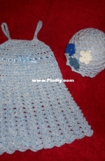 Crochet skirt and hat