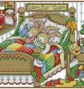 Snuggled Up for Santa by Joan Elliott from Quick and Easy Cross Stitch 145