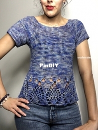 Crochetcakes - Clarisabeth Lopez Rodriguez - Las Nubes Blouse