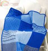Red Heart-Knit Sampler Afghan by Red Heart Design Team -Free