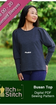 Itch to Stitch - Busan Top - Sizes 00-20