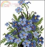 Zolotoe Runo PC-001 Bouquet of Forget-me-nots