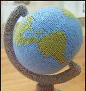 Knitted Globe by Clare Scope-Farrell - Free