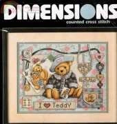 Dimensions 3863 I Love Teddy