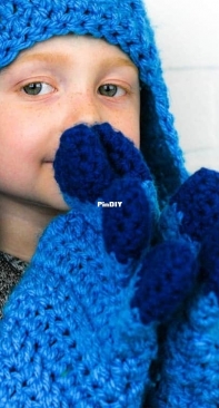 Winding Road Crochet - Lindsey Dale - Hooded Dragon Scarf with Pockets - Free