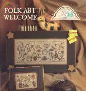 Homespun Elegance No 161 - Folk Art Welcome