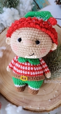 Soft Toy for Joy - Beata Kuchnia  - Charlie the Elf - Charlie o Elfo -  Portuguese - Translated