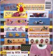 American School of Needlework ASN 3511 Cross Stitch Designs for Baby Bibs by Rita Weiss