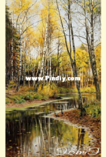 Este 053 Autumn in a birch grove