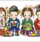 DOME 80601 Korean children in formal costume