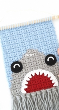Stitch by Fay - Fay Lyth - Shark Wall Hanging - Free