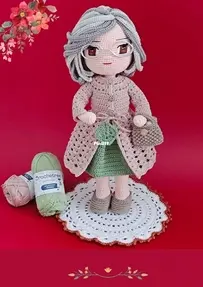 To Crochetree - Ticiana Larocca and Adriana Dull - Granny Grace - Boneca Vovó  Graça - Portuguese - Translated