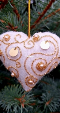 Winter pattern hearts