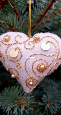 Winter pattern hearts