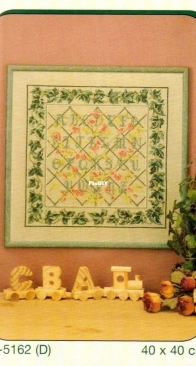 Permin of Copenhagen 39-5162 ABC Sampler from Labores del Hogar 483 XSD+ PCS