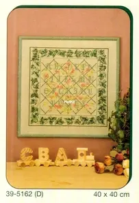 Permin of Copenhagen 39-5162 ABC Sampler from Labores del Hogar 483 XSD+ PCS