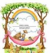 Vervaco 70.485 Bear in hammock birthsampler xsd