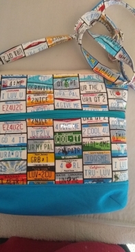 License plate purse