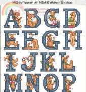 Bunny Alphabet by Alma Lynne from Jeanette Crews 22144 PCS