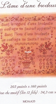 lame dune brodeuse - MOAA33 - by Annick Abrial