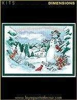 Dimensions 8697 Friends of the Snowman XSD