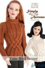 Simply autumn separates - Cable motif sweater - Details Club