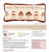 Connecting Threads - Santa pillow