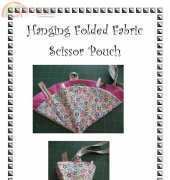 Hanging Folded Fabric Scissor Pouch