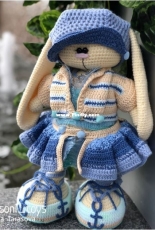 Crochet Bunny Art - Irina Tarasova - Oceania Outfit