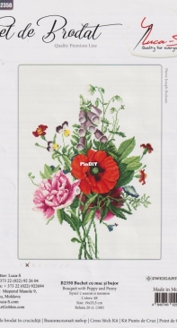 Luca-S B2350 Bouquet with poppy and Peony
