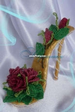 my original work. beaded shoes.