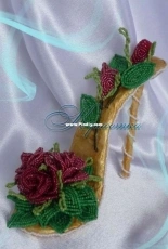 my original work. beaded shoes.
