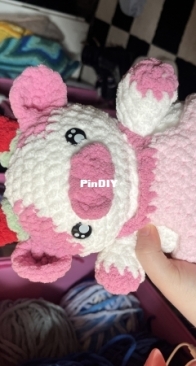 Strawberry cow with overalls