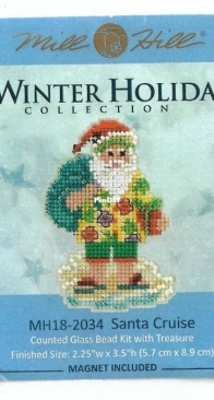 Mill Hill - Winter Holiday Collection MH18-2034 Santa Cruise XSD