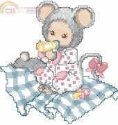 Ellen Maurer Stroh EMS Animal Babies - Mouse Baby PCS