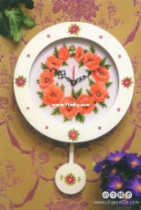 Otwo Design OC-16-164 Flower Wreath - Poppy