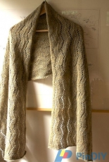 Herringbone Lace Wrap by Leslie Weber-English-Free