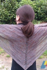 Green Berries Shawl/Wrap by Mamzelle Flo -English, French,Spanish