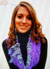 Krissy Wonders Presents - Black Daisies and a Purple Zebra