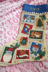 Dimentions - Christmas stamp stocking