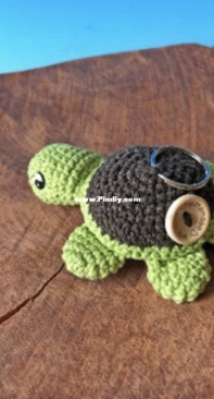 Jennys IdeenReich - Jenny Dammann - Turtle Keychain - Schlüsselanhänger Schildkröte - German - Free
