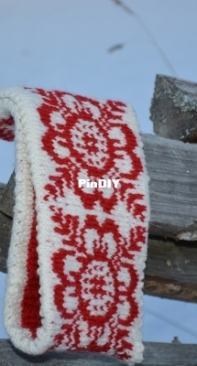 Headband Norwegian Rose by Kristin Myrmel - Free