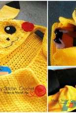 Mostly Stitchin Crochet - Meredith May - Cuddle Up Pikachu