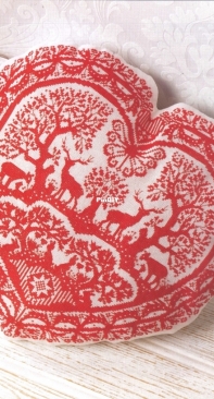 Scandinavian Style - Heart Cushion by Karen Brittan from Cross Stitch Gold 105