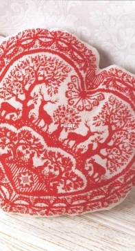 Scandinavian Style - Heart Cushion by Karen Brittan from Cross Stitch Gold 105