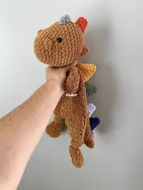 Rainbow spiked dinosaur